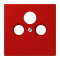 Jung Abdeckung für Universal-Sat/BK-Dosen, Thermoplast lackiert, Serie LS, rouge vermillon 31 LC990SAT227