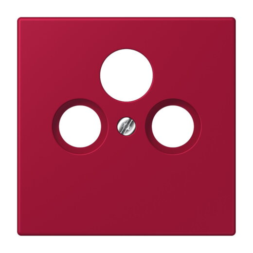 Jung Abdeckung für Universal-Sat/BK-Dosen, Thermoplast lackiert, Serie LS, rouge carmin LC990SAT229