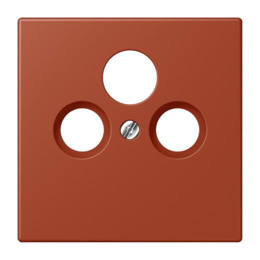 Jung Abdeckung für Universal-Sat/BK-Dosen, Thermoplast lackiert, Serie LS, locre rouge LC990SAT232