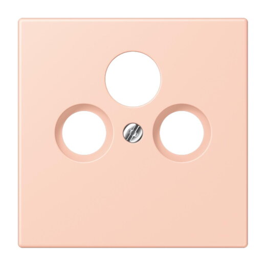 Jung Abdeckung für Universal-Sat/BK-Dosen, Thermoplast lackiert, Serie LS, locre rouge clair LC990SAT234