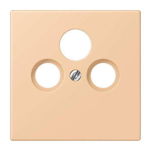 Jung Abdeckung für Universal-Sat/BK-Dosen, Thermoplast lackiert, Serie LS, terre sienne claire 31 LC990SAT237