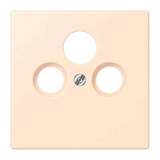 Jung Abdeckung für Universal-Sat/BK-Dosen, Thermoplast lackiert, Serie LS, terre sienne pâle LC990SAT238