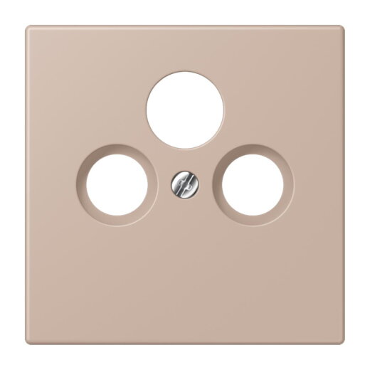 Jung Abdeckung für Universal-Sat/BK-Dosen, Thermoplast lackiert, Serie LS, ombre br?lée claire LC990SAT240