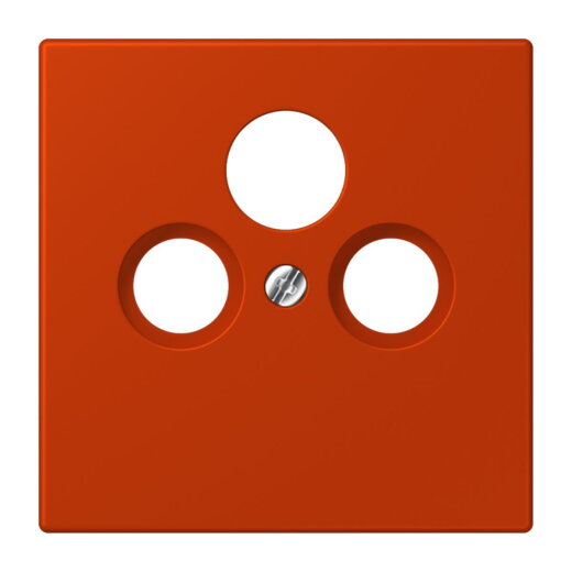 Jung Abdeckung für Universal-Sat/BK-Dosen, Thermoplast lackiert, Serie LS, rouge vermillon 59 LC990SAT244