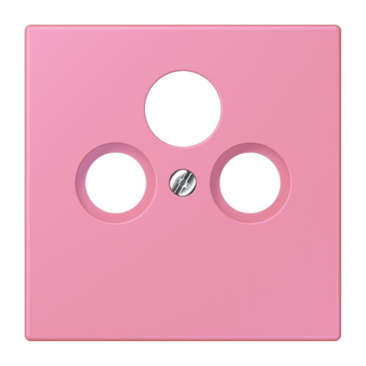 Jung Abdeckung für Universal-Sat/BK-Dosen, Thermoplast lackiert, Serie LS, rose vif LC990SAT246