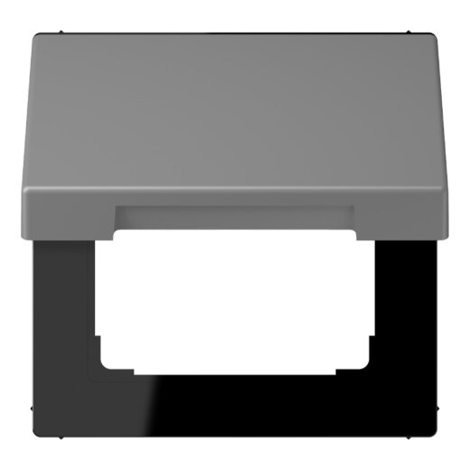 Jung Klappdeckel mit Rückstellfeder, Thermoplast lackiert, Serie LS, gris 31 LC990BFKL203