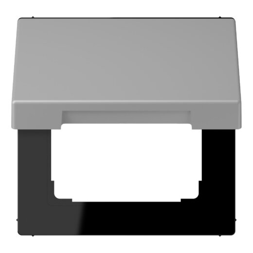 Jung Klappdeckel mit Rückstellfeder, Thermoplast lackiert, Serie LS, gris moyen LC990BFKL204