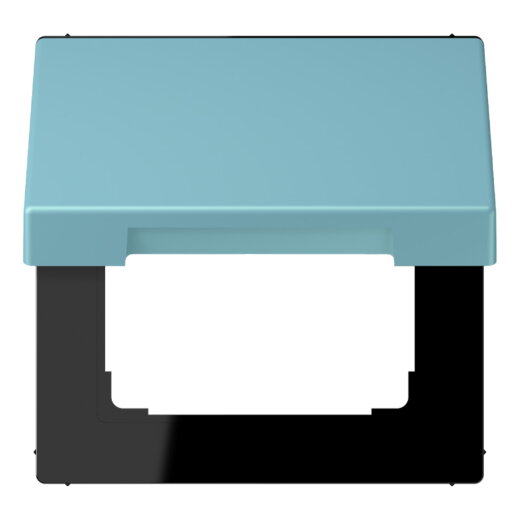 Jung Klappdeckel mit Rückstellfeder, Thermoplast lackiert, Serie LS, céruléen moyen LC990BFKL213