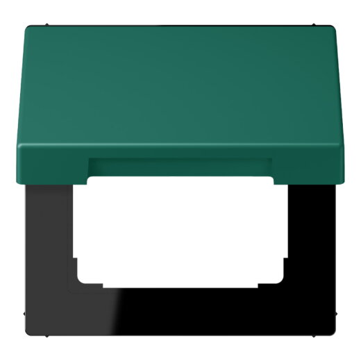 Jung Klappdeckel mit Rückstellfeder, Thermoplast lackiert, Serie LS, vert anglais LC990BFKL216