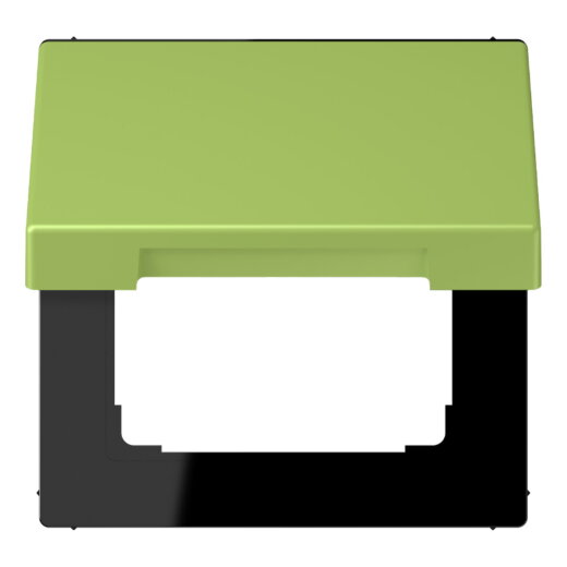 Jung Klappdeckel mit Rückstellfeder, Thermoplast lackiert, Serie LS, vert clair LC990BFKL221