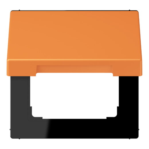 Jung Klappdeckel mit Rückstellfeder, Thermoplast lackiert, Serie LS, orange clair LC990BFKL225