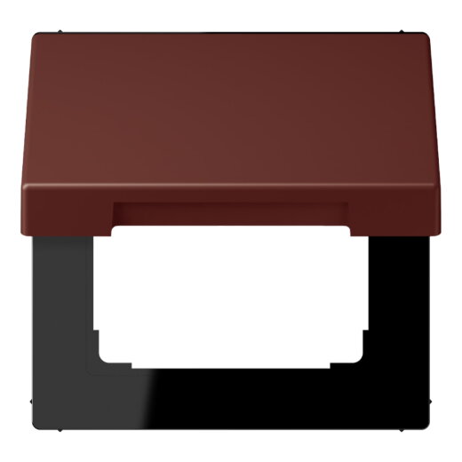 Jung Klappdeckel mit Rückstellfeder, Thermoplast lackiert, Serie LS, terre sienne br?lée 31 LC990BFKL235