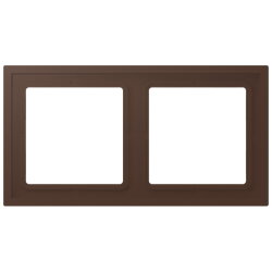 Jung Rahmen, 2-fach, LS ZERO, terre dombre...