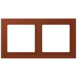 Jung Rahmen, 2-fach, LS ZERO, terre sienne...