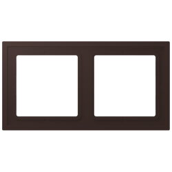 Jung Rahmen, 2-fach, LS ZERO, terre d?ombre...