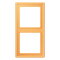 Jung Rahmen, 2-fach, LS 990, ocre jaune clair LC982254