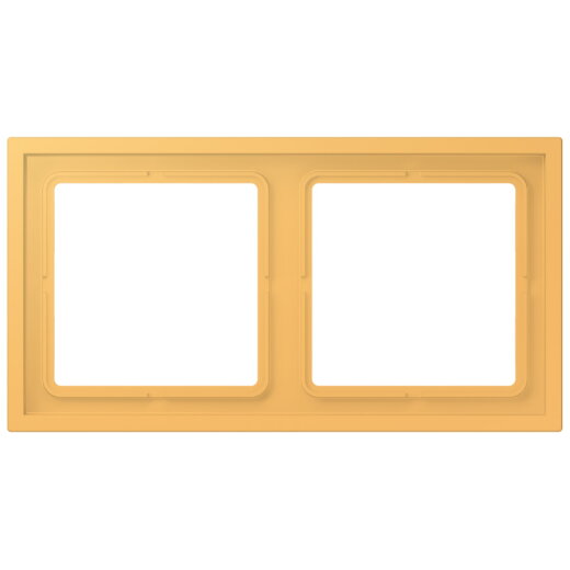 Jung Rahmen, 2-fach, LS ZERO, ocre jaune clair LCZ982BF254