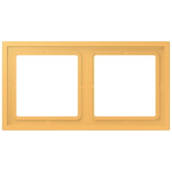 Jung Rahmen, 2-fach, LS ZERO, ocre jaune clair...