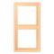 Jung Rahmen, 2-fach, LS 990, terre sienne claire 59 LC982258