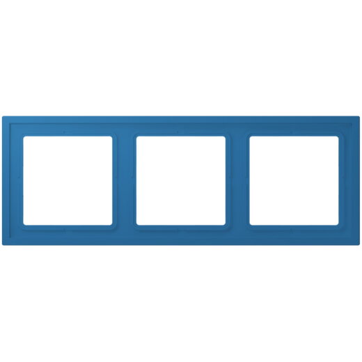 Jung Rahmen, 3-fach, LS ZERO, bleu céruléen 31 LCZ983BF211