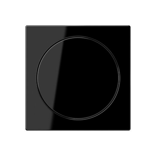 Jung Abdeckung für Drehdimmer, Thermoplast, Serie A, schwarz A1740BFSW