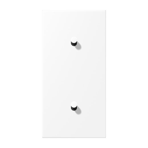 Jung Abdeckung mit Kipphebel, Kegel, 2fach, 2 x 1 Kipphebel, senkrecht, Serie LS 1912, schneeweiß matt (lackiertes Aluminium) AL12-20WWMK07