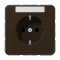 Jung SCHUKO Steckdose, 16 A 250 V ~, SAFETY+, Duroplast, Serie CD, braun CD1520KINABR