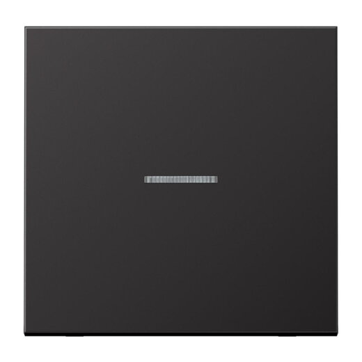 Jung KNX RF Taster 1fach, neutral, Aluminium lackiert, Serie LS, dark (lackiertes Aluminium) AL10911STRFD