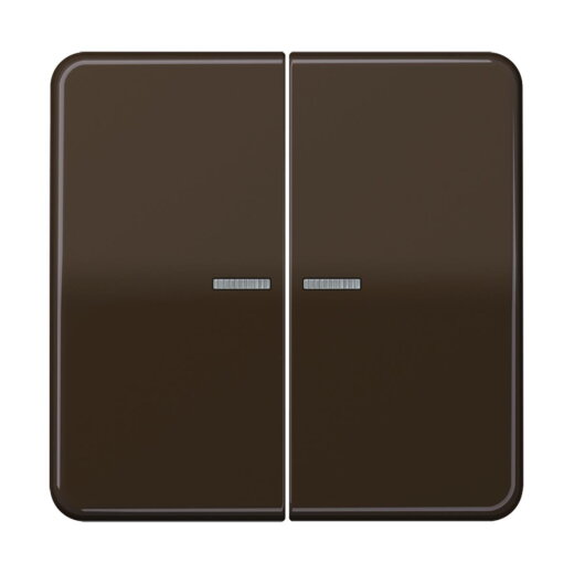 Jung KNX RF Taster 2fach, Duroplast, Serie CD, braun CD10921STRFBR