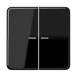 Jung KNX RF Taster 2fach, Duroplast, Serie CD, schwarz...