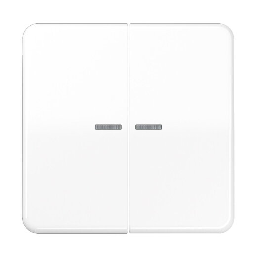 Jung KNX RF Taster 2fach, Duroplast, Serie CD, alpinweiß CD10921STRFWW