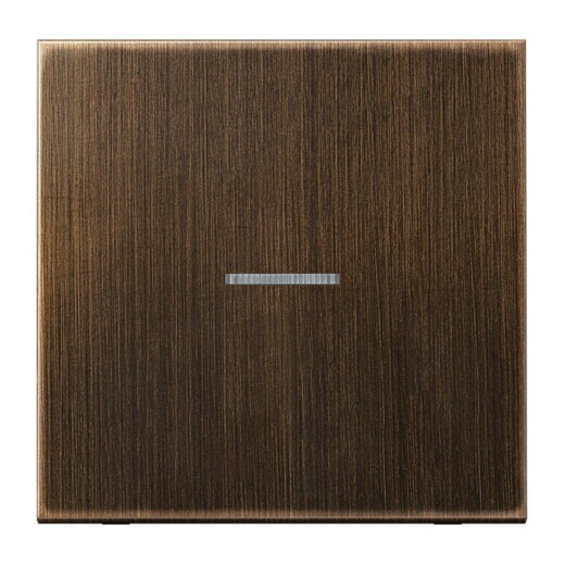 Jung KNX RF Taster 1fach, neutral, Messing, Serie LS, Messing antik ME10911STRFAT