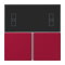 Jung Tastensatz 3fach, F40 Raumcontroller, Serie LS, rouge carmin LC4093TSA229