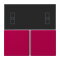 Jung Tastensatz 3fach, F40 Raumcontroller, Serie LS, rouge rubia LC4093TSA230