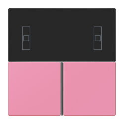 Jung Tastensatz 3fach, F40 Raumcontroller, Serie LS, rose...