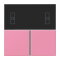 Jung Tastensatz 3fach, F40 Raumcontroller, Serie LS, rose vif LC4093TSA246