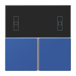 Jung Tastensatz 3fach, F40 Raumcontroller, Serie LS, bleu...