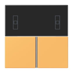 Jung Tastensatz 3fach, F40 Raumcontroller, Serie LS, ocre...