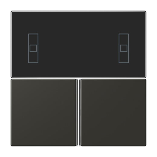 Jung Tastensatz 3fach, F40 Raumcontroller, Serie LS, ombre naturelle 59 LC4093TSA259