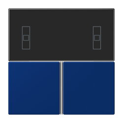 Jung Tastensatz 3fach, F40 Raumcontroller, Serie LS, bleu...
