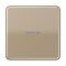 Jung HOME Taster 1fach, Aluminium eloxiert, Serie CD, gold-bronze BTCD17101GB