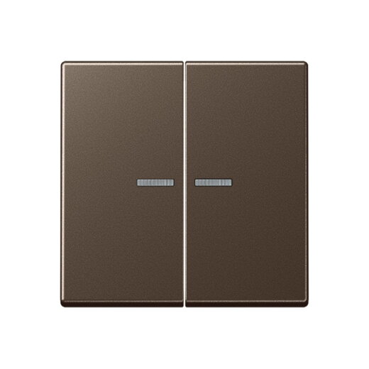 Jung HOME Taster 2fach, Serie A, mokka BTA17102MO