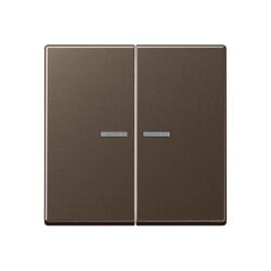 Jung HOME Taster 2fach, Serie A, mokka BTA17102MO