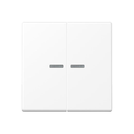 Jung HOME Taster 2fach, Thermoplast lackiert, Serie A, schneeweiß matt BTA17102WWM