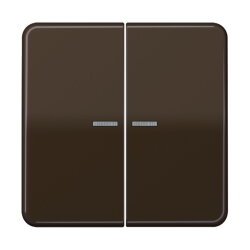 Jung HOME Taster 2fach, Duroplast, Serie CD, braun...