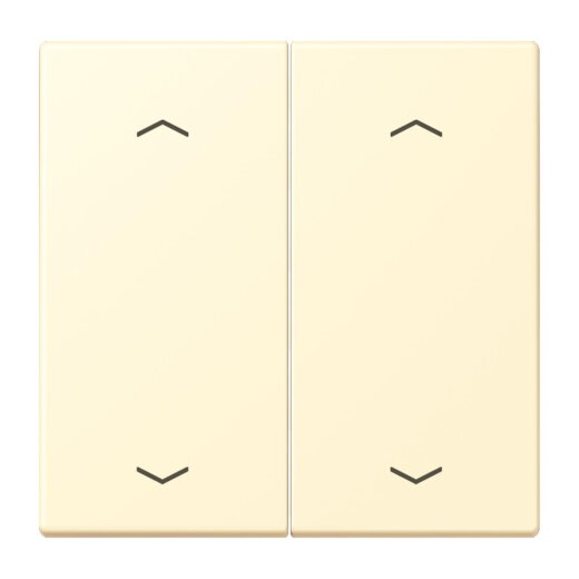 Jung Wippe, mit Pfeilsymbolen für Taster 2fach, Serie LS, blanc LC102P201