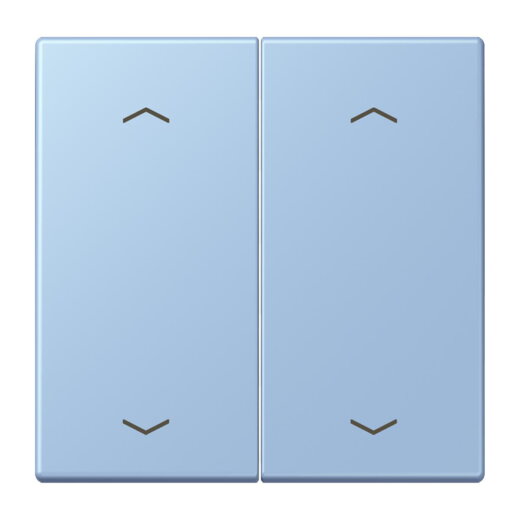 Jung Wippe, mit Pfeilsymbolen für Taster 2fach, Serie LS, outremer moyen LC102P207