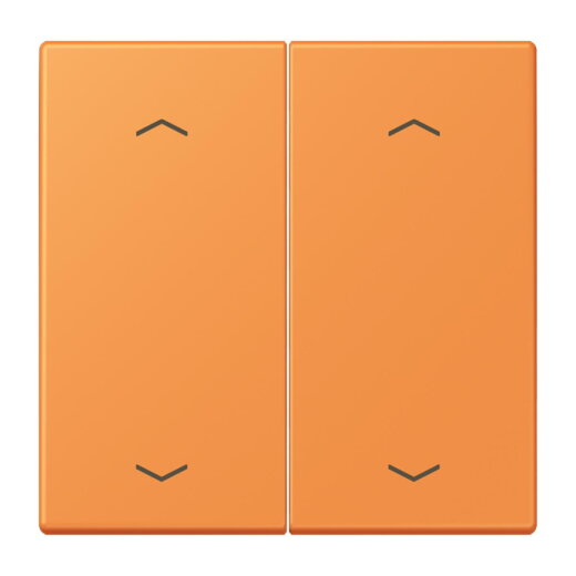 Jung Wippe, mit Pfeilsymbolen für Taster 2fach, Serie LS, orange clair LC102P225