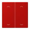 Jung Wippe, mit Pfeilsymbolen für Taster 2fach, Serie LS, rouge vermillon 31 LC102P227