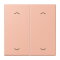 Jung Wippe, mit Pfeilsymbolen für Taster 2fach, Serie LS, rose clair LC102P231